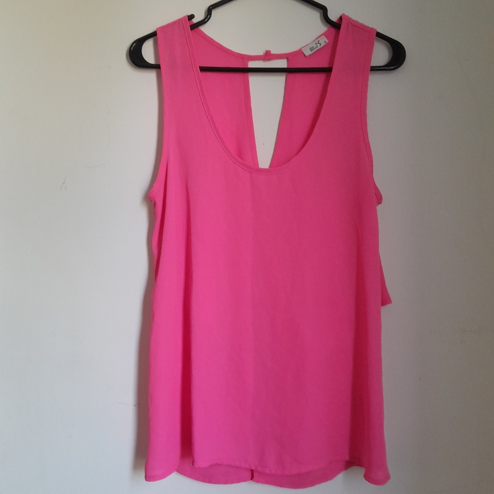 Pink Bluse Twisted back